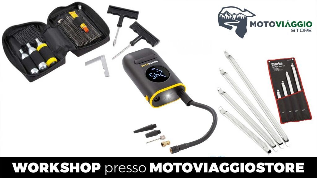 WORKSHOP: come riparazione forature pneumatici moto in viaggio